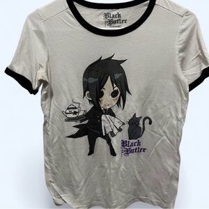 Hot Topic Black Butler Tee with Black Trim